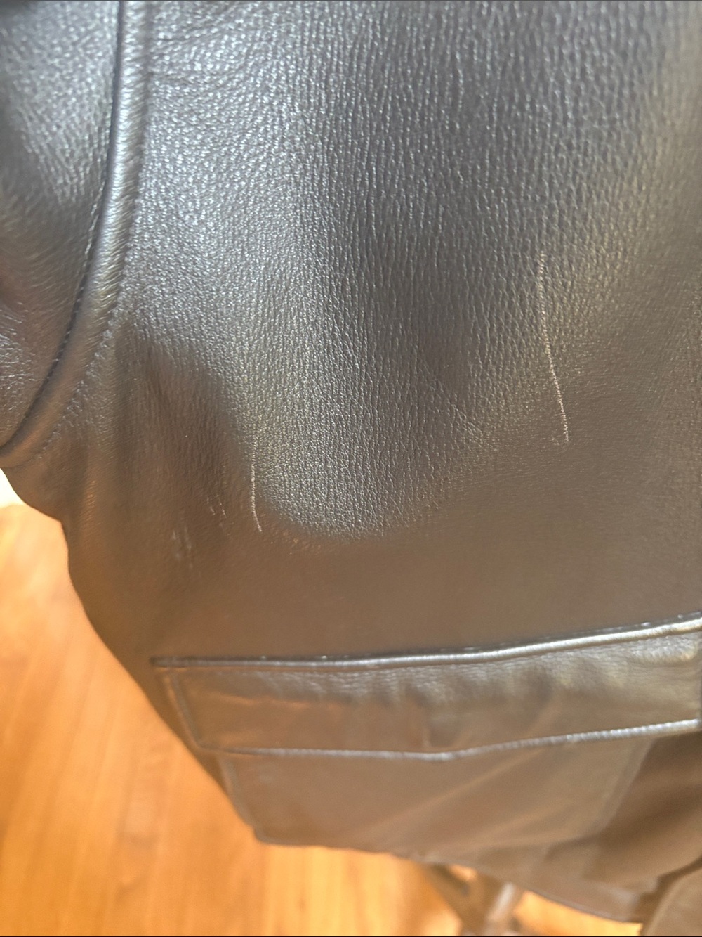 Men's JoS. A. Bank Dark Brown Leather Jacket - Picture 3 of 11